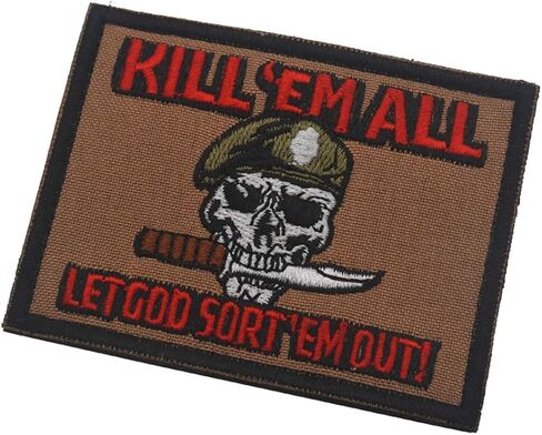 OYSTERBOY Kill'Em All let god sort'em Out! Tactical Patch 2pcs (Hook Backing) in Saudi Arabia
