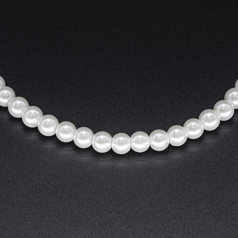 Expo International 8mm Natural Glass Pearl Beads on 30-Inch Strand Tulle in Saudi Arabia