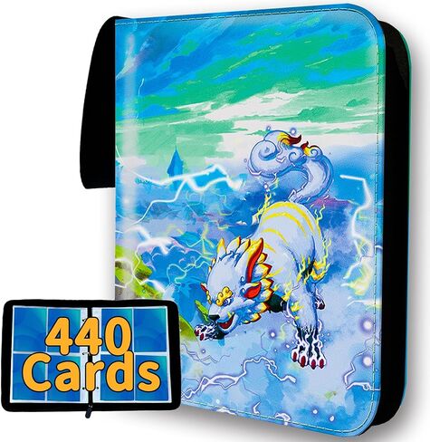 حافظة بطاقات تجارية، حافظة بطاقات ألبوم بسحاب 440 جيبًا مع دفتر بطاقات لهواة التجميع in Kuwait