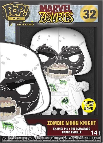 Funko Pop! Pin: Marvel Zombies: Zombie Moon Knight Glow in The Dark in Saudi Arabia