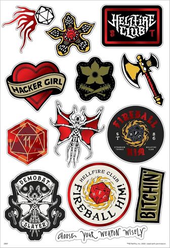 Netflix Stranger Things: Season 4 Device Decals with Foil (23-Pack) in Kuwait