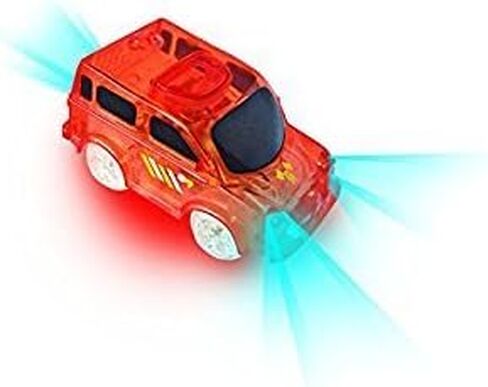 Mindscope Twister Tracks Neon Glow in The Dark Add On Emergency Car Series Set of 2 (Police Car and Fire Truck) in Kuwait