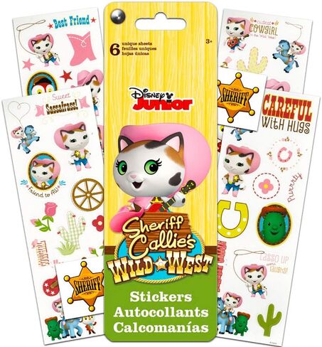 Disney Sheriff Callie Stickers Party Favors ~ 6 Sheets of Sheriff Callie Stickers with Additional Sheriff Stickers (Sheriff Callie Stickers, Party Favors) in Saudi Arabia