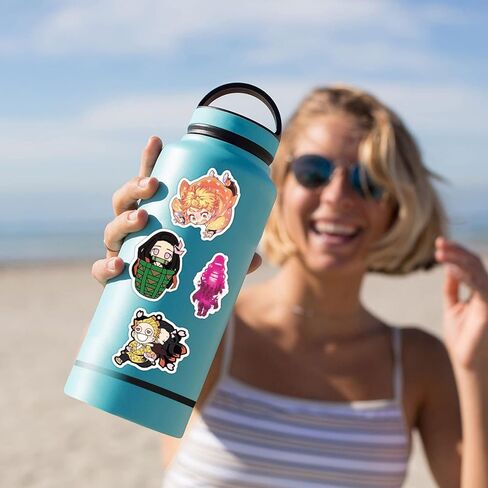 Educatgame 350 قطعة من ملصقات الرسوم المتحركة اللطيفة لزجاجات المياه، ملصقات الرسوم المتحركة Kawaii للأطفال والمراهقين والبنات من الفينيل ملصق مقاوم للماء مناسب للهاتف المحمول والكمبيوتر وزجاجة المياه وحقيبة السيارة وما إلى ذلك in Kuwait