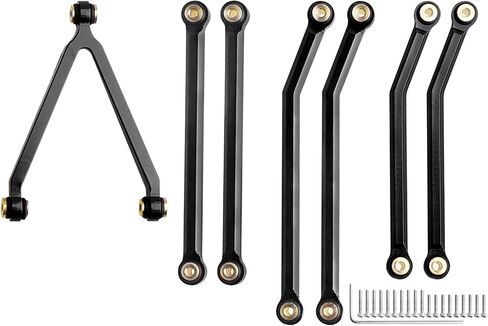 HobbyPark SCX24 Chevrolet C10 Links Set High Clearance Aluminum Steering Linkage for Axial SCX24 C10 Upgrades Replacement Parts in Saudi Arabia