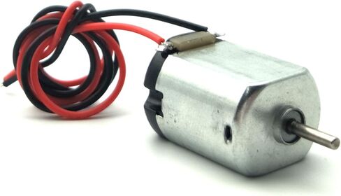 ايوداكس محرك كهربائي صغير مستطيل بتيار مستمر 1.5-3 فولت 24000 دورة في الدقيقة مع اسلاك رصاص 9.8 انش مع 2 × 1.5 فولت بطارية AA وحامل دعامة تثبيت المحرك للالعاب التي تصنعها بنفسك in Kuwait