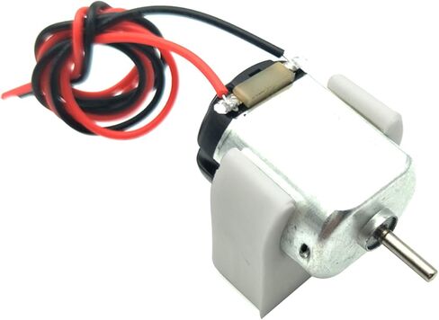 ايوداكس محرك كهربائي صغير مستطيل بتيار مستمر 1.5-3 فولت 24000 دورة في الدقيقة مع اسلاك رصاص 9.8 انش مع 2 × 1.5 فولت بطارية AA وحامل دعامة تثبيت المحرك للالعاب التي تصنعها بنفسك in Kuwait