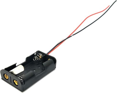 ايوداكس محرك كهربائي صغير مستطيل بتيار مستمر 1.5-3 فولت 24000 دورة في الدقيقة مع اسلاك رصاص 9.8 انش مع 2 × 1.5 فولت بطارية AA وحامل دعامة تثبيت المحرك للالعاب التي تصنعها بنفسك in Kuwait