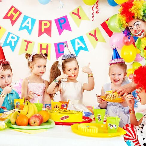 YYMYMGJ كرنفال هدايا الحفلات 86 قطعة من أساور صفعة السيرك كرنفال للأطفال كرنفال مهرج حيوان موضوع زينة حفلات أعياد الميلاد لوازم جوائز استحمام الطفل الفصول الدراسية مكافآت الهدايا in Kuwait