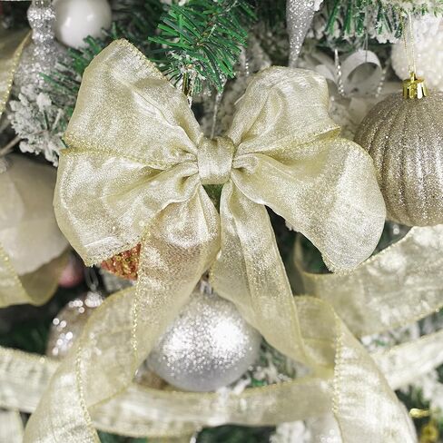 HUIHUANG Blue Wire Ribbon 2.5 inch Metallic Crinkle Dusty Blue Wired Ribbon for Bows Making Gift Wrapping Wreaths Holiday Home Decor DIY Crafts Christmas Tree Bows -10 Yards in Kuwait