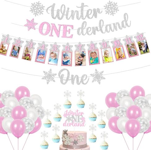 الشتاء Onederland 1st عيد ميلاد فتاة الزينة الشتاء Onederland حزب الزينة الشتاء Onederland راية كعكة القبعات العالية ندفة الثلج صورة راية بالونات لندفة الثلج الشتاء العجائب حفلة عيد ميلاد in Kuwait