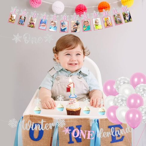 الشتاء Onederland 1st عيد ميلاد فتاة الزينة الشتاء Onederland حزب الزينة الشتاء Onederland راية كعكة القبعات العالية ندفة الثلج صورة راية بالونات لندفة الثلج الشتاء العجائب حفلة عيد ميلاد in Kuwait