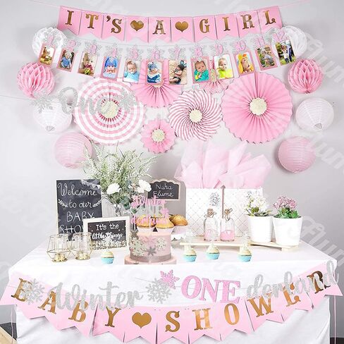 الشتاء Onederland 1st عيد ميلاد فتاة الزينة الشتاء Onederland حزب الزينة الشتاء Onederland راية كعكة القبعات العالية ندفة الثلج صورة راية بالونات لندفة الثلج الشتاء العجائب حفلة عيد ميلاد in Kuwait