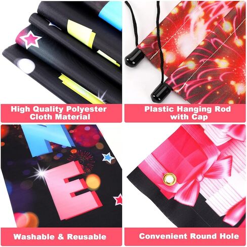 72x12 بوصة نينو سنة جديدة سعيدة باب راية، 2PCS الألعاب النارية السنة الجديدة باب راية، سنة جديدة سعيدة راية لرأس السنة الجديدة لوازم الحفلات الصينية عشية رأس السنة الجديدة سنة جديدة سعيدة خلفية in Kuwait