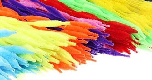 Caryko Fuzzy Bump Chenille Stems منظفات الأنابيب، عبوة من 100 قطعة (مزيج) in Kuwait
