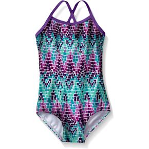 Kanu Surf Girls' Layla Beach Sport Banded 1 Piece Swimsuit