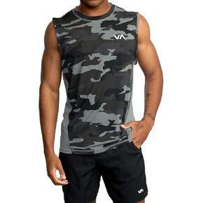 تي شيرت RVCA للرجال بمقاس عادي للعضلات