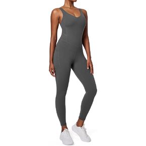 IUGA One Piece Jumpsuits for Women Tummy Control Workout Romper Unitard Bodysuit Bodycon Jumpsuit Built-in Bras