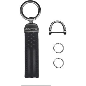 GAMPRO American Flag Car Keychain Accessories with Zinc Alloy Suit for Chevrolet, Ford, Buick, Jeep