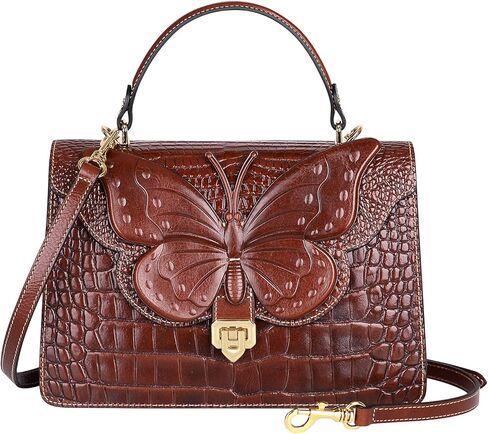 PIJUSHI Designer Crocodile Leather Handbags for Women Crossbody Satchel Bag with Butterfly in Saudi Arabia