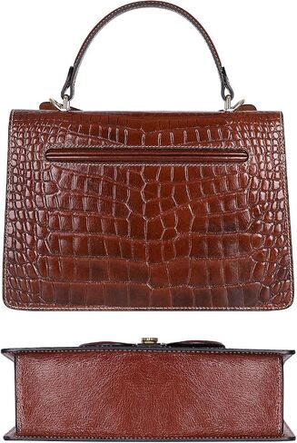 PIJUSHI Designer Crocodile Leather Handbags for Women Crossbody Satchel Bag with Butterfly in Saudi Arabia
