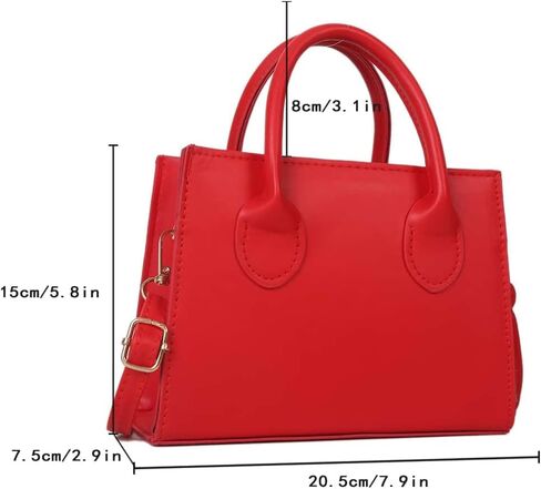 GORGLITTER Women's Small Crossbody Purse Double Handle Satchel Shoulder Bag Crossbody Square Bag Purse Handbag in Kuwait