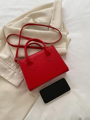 GORGLITTER Women's Small Crossbody Purse Double Handle Satchel Shoulder Bag Crossbody Square Bag Purse Handbag in Kuwait