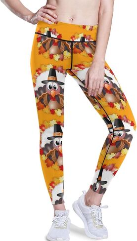 سراويل يوجا مطاطية عالية الخصر من Oyihfvs، سراويل ضيقة للسيدات للتحكم في البطن مع جيوب in Kuwait