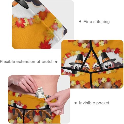 سراويل يوجا مطاطية عالية الخصر من Oyihfvs، سراويل ضيقة للسيدات للتحكم في البطن مع جيوب in Kuwait