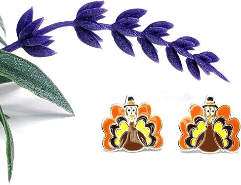 KIWI DAISY Hypoallergenic Sterling Silver Turkey Stud Earrings in Saudi Arabia