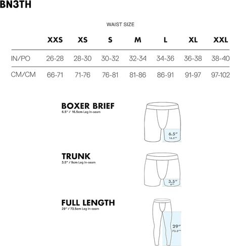 بوكسر رياضي كلاسيكي للرجال من BN3TH - ملابس داخلية مسامية ومضادة للاحتكاك مع حقيبة MyPakage ثلاثية الأبعاد الحاصلة على براءة اختراع، مقاس كبير (عبوتان - أسود) in Kuwait