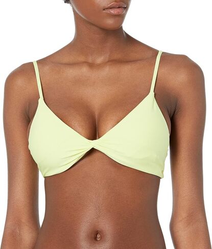Volcom Women's Simply Seemless V Neck Swimsuit Bikini Top in Saudi Arabia