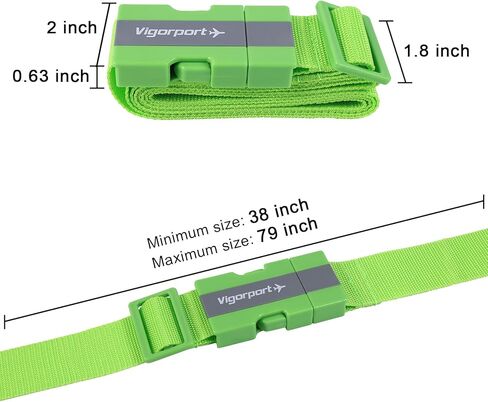 Vigorport 8 حزمة الأمتعة الأشرطة حقيبة العلامات مجموعة، السفر قابل للتعديل حقيبة حزام سيليكون الأمتعة العلامات مع اسم بطاقة الهوية رجل إمرأة السفر الملحقات in Kuwait