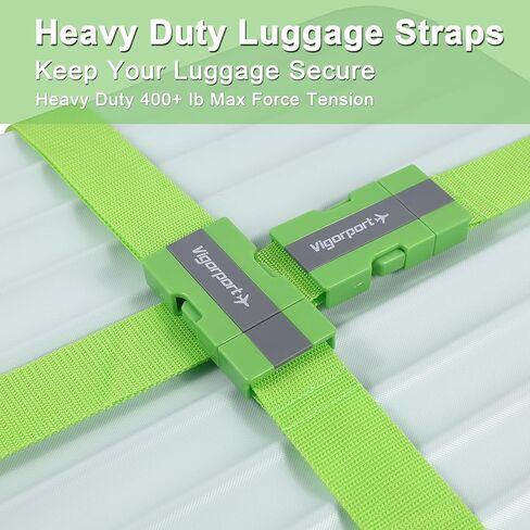 Vigorport 8 حزمة الأمتعة الأشرطة حقيبة العلامات مجموعة، السفر قابل للتعديل حقيبة حزام سيليكون الأمتعة العلامات مع اسم بطاقة الهوية رجل إمرأة السفر الملحقات in Kuwait