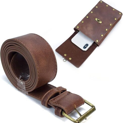 Waist Bag Fanny Pack Crossover Corset Wallet Leather Leg Hip Pouch Casual Daypack Gothic Festival Cosplay Costume Belt Purse (Col) in Kuwait