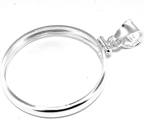 1/2 oz American Gold Eagle Dollar Coin Bezel Pendant Sterling Silver Coin Edge in Saudi Arabia