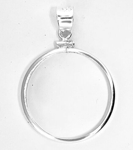 1/2 oz American Gold Eagle Dollar Coin Bezel Pendant Sterling Silver Coin Edge in Saudi Arabia