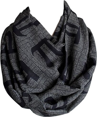 Etwoa Pi Letter Infinity Scarf Circle Geek Scarf in Saudi Arabia