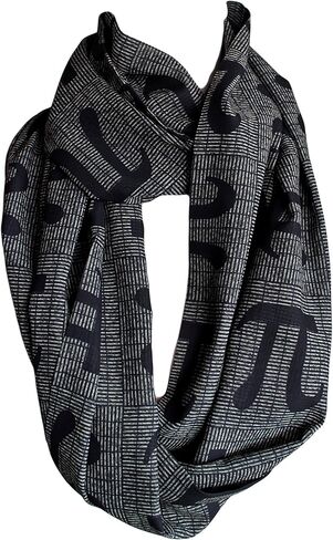Etwoa Pi Letter Infinity Scarf Circle Geek Scarf in Saudi Arabia