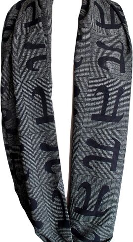 Etwoa Pi Letter Infinity Scarf Circle Geek Scarf in Saudi Arabia