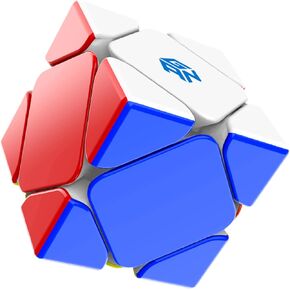 مكعب السرعة المغناطيسي CuberShop GAN Skewb (إصدار معزز مطلي بالأشعة فوق البنفسجية)، 2020 GAN Skewb M للتكعيب السريع، لعبة ألغاز مكعب Skewb ناعمة وسريعة (نظام تحديد المواقع المحسن مع 32 مغناطيسًا)