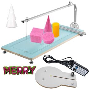 VEVOR Foam Cutter Machine 30.7x13x9.8 Inch, Hot Wire Foam Cutter Machine 0.28mm Adjustable Angle, Foam Circle Cutter Max Cutting Height 10.2inch, for Foam Carving Modeling in Saudi Arabia