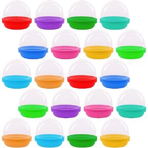 ArtCreativity Vending Machine Capsules - Set of 75 - 2 Inch Gumball Machine Capsules for Mini Toys, Jewelry & Trinkets, Colorful Birthday Party Decorations, Goodie Bag Fillers for Boys and Girls