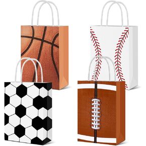 UROINEPA 24 Pieces Sports Party Favor Bags Football Party Goodie Bag Sport Party Gift Bags in Kuwait