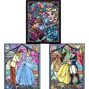 3 Pack 5D Diamond Painting by Numbers Kits for Adults,Prince and Princess Full Drill Rhinestone Embroidery Cross Stitch Arts Crafts Painting for Kids Beginner Home Wall Decor,DIY Gift,16"X12" in Kuwait