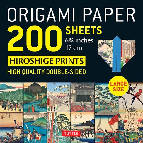 Origami Paper 200 Sheets Hiroshige Prints 6 3/4" (17 CM): Large Tuttle Origami Paper: High-Quality Double Sided Origami Sheets Printed with 12 Different Prints (Instructions for 6 Projects Included) in Saudi Arabia