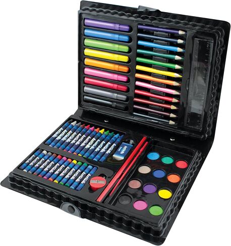 ArtSkills Mega Art Set, Arts and Crafts Supplies, Includes Colored Pencils, Stencil Letters, Markers, Watercolor Paint, Crayons, 80 Pieces in Saudi Arabia