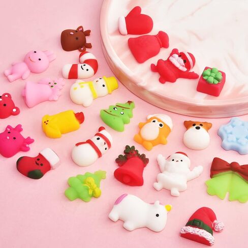 ألعاب إسفنجية لعيد الميلاد، 24 قطعة من ألعاب كاواي موتشي الإسفنجية للأطفال هدايا حفلات عيد الميلاد، ألعاب ضغط صغيرة للضغط سكويشيز ألعاب إغاثة، جوائز الفصول الدراسية، هدية عيد ميلاد، حشو حقيبة جودي in Kuwait