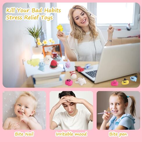 ألعاب إسفنجية لعيد الميلاد، 24 قطعة من ألعاب كاواي موتشي الإسفنجية للأطفال هدايا حفلات عيد الميلاد، ألعاب ضغط صغيرة للضغط سكويشيز ألعاب إغاثة، جوائز الفصول الدراسية، هدية عيد ميلاد، حشو حقيبة جودي in Kuwait