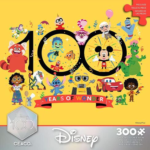 Ceaco - Disney's 100th Anniversary - 100 Years of Wonder - 300 Oversized Piece Jigsaw Puzzle in Saudi Arabia